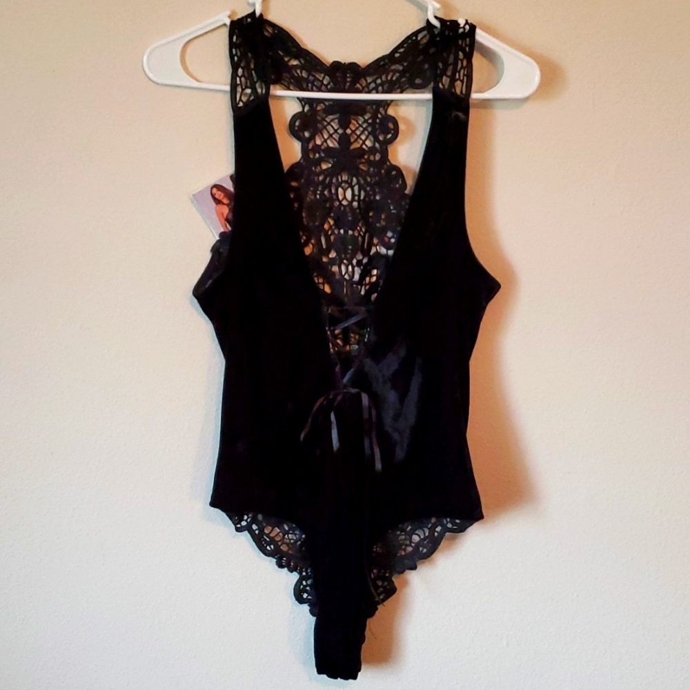 Black Velvet Bodysuit